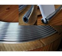 Recambo Paraspigoli per portiera dell'auto, profilo a U, flessibile, autoadesivo, universale, 3 m, cromato