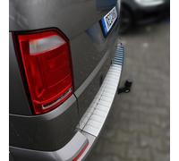 RECAMBO Protezione per paraurti in acciaio inox compatibile con VW T6 | anno di costruzione dal 2015 opaco spazzolato con texture styling e protezione per il paraurti