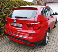 Recambo - Protezione per paraurti in Acciaio Inox Cromato, Compatibile con BMW X3 F25, Anno di Costruzione 2010-2017, con smussatura, qualità Premium