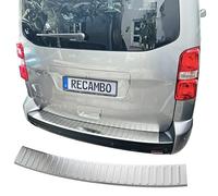 RECAMBO Protezione per paraurti in acciaio inox spazzolato opaco con texture compatibile con Peugeot Traveller anno di costruzione dal 2016 Styling e protezione per il paraurti