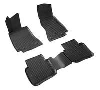 RECAMBO - Set di tappetini in gomma 3D compatibili con Mercedes C-Klasse | W206 S206 | dal 2021 - Tappetini auto su misura con bordo 3D alto | antiscivolo | poco odorosi | stabili nella forma | facili