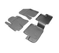 Recambo Tappetini Auto in gomma 3D compatibili con Toyota RAV4 II | tipo XA2 | anno di costruzione 2000 2006 | Tappetini Auto Gomma | su misura | con bordo | Nero