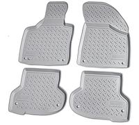 Recambo Tappetini in gomma 3D compatibili con Audi A3 8P Sportback Cabrio | 2003 2013 | Tappetini in gomma | su misura | con bordo | grigio