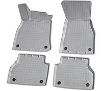 Recambo Tappetini in gomma 3D compatibili con Audi A6 C8 Limo | Avant | anno di costruzione dal 2018 > | Tappetini in gomma | su misura | con bordo | grigio