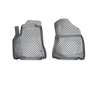 Recambo Tappetini in gomma 3D compatibili con Citroen Berlingo | tipo B9 | anno di costruzione 2008 2018 | Tappetini in gomma | su misura | con bordo | nero | anteriore