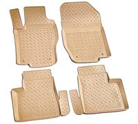 Recambo Tappetini in gomma 3D compatibili con Mercedes Classe ML W164 | 2005 - 2011 | Tappetini in gomma | su misura | con bordo | beige