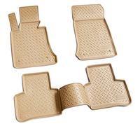 Recambo Tappetini in gomma 3D compatibili con Mercedes GLK X204 | anno di costruzione 2008 2015 | Tappetini in gomma | su misura | con bordo | beige