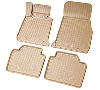 Recambo Tappetini in gomma 3D compatibili per BMW Serie 3 F30 F31 F34 F35 | anno di costruzione 2011 2019 | Tappetini in gomma | su misura | con bordo | beige