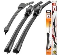 Recambo Tergicristalli anteriori e posteriori compatibili con VW Caddy III, anno di costruzione 2004 2015, set da 3 pezzi da 600 mm / 475 mm / 400 mm