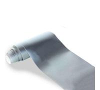 RECAMBO Viperstreifen Oracal - Pellicola adesiva in argento opaco, 100 mm x 4000 mm, ritagliabile per carrozzeria esterna, resistente alle intemperie e ai raggi UV, modellabile con aria calda, bordi