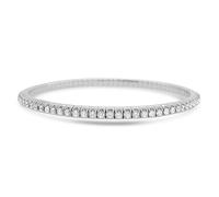 Recarlo Anniversary Love Halo Heart Bracelet - 18kt White Gold