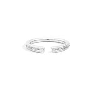 Recarlo Anniversary More Open Band Ring R01FN002/038-14 - 18K White Gold, Taper-Cut Diamonds