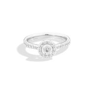 Recarlo Anniversary Solitaire Ring - 18kt White Gold, 0.63ct Brilliant-Cut Diamond