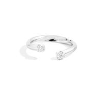 Recarlo R01FN009/066-14 Women's Open Diamond Ring - 18K White Gold, 0.66ct