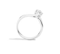 Recarlo R01SO195/031-12 Women's Solitaire Diamond Ring - 18K White Gold, 0.31ct