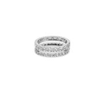 Recarlo R39GD005_D Women's Eternity Diamond Ring - 18K White Gold