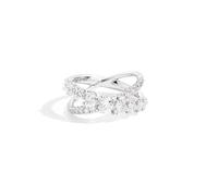 Recarlo R67FA001/160 Women's Anniversary Love Ring - 18K White Gold, 1.60ct