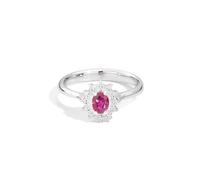 Recarlo R77CC001/RB Women's Ruby and Diamond Ring - 18K White Gold