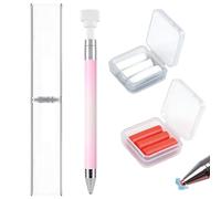 Reccisokz 1 Pezzi Penna per pittura con diamanti+ 6 Pezzi di fango di perforazione, Penne per pittura con diamanti, Strumenti per la punteggiatura di strass per la pittura di unghie e diamanti, A