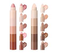 Reccisokz 10 Pezzi Matite Per Ombretto,Penna Trucco Multifunzione 5 In 1, Resistente All'Acqua E Al Sudore, Ideali Come Illuminante, Per Il Contorno Sopracciglia, Per Un Finish Naturale