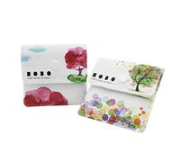 Reccisokz 2 Posacenere Portacenere Borsa Bianco-PVC ignifugo-Inodore-Portatile e Compatto-Pesce Arcobaleno, (Albero Fantasia e Dipinto ad Olio)