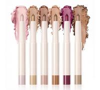 Reccisokz 6 Pezzi Flash Powder Matitone Ombretto Occhi,Texture Morbida,Waterproof, Lunga Durata Asciugatura Rapida, Multifunzionali, Per Il Viso E Come Illuminante,Per Donne E Ragazze