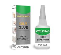Reccisokz Colla Per Tessuti,Super Glue Trasparente Impermeabile, Per Metallo, Plastica, Legno, Gomma, Ceramica E Altro, Colla Per Riparazioni (50 G)