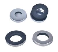 RecDec Confezione da 4 anelli di base per rubinetto da bagno in acciaio inossidabile con maniglia singola per rubinetto da bagno Anello di montaggio antiscivolo Rondella per rubinetto per rubinetto