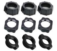 RecDec Confezione da 9 dadi di serraggio per telefono da 17 mm con giunto sferico a vite per supporto per iPhone, supporto per tablet, morsetto per caricabatterie wireless per auto, videocamera GPS,