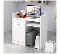 Recept Desk con cavo ment chut contatore bloccabile Der ideale per saloni di bellezza parrucchieri e piccole imprese 110 * 40 * 90 cm