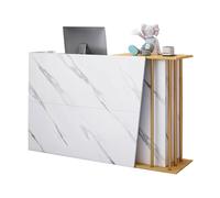Reception Desk con cassetto di stoccaggio 140 CM Contatore di vendita al dettaglio Semplice Governo Cassa per la reception Tavolo da reception Moderno contatore di ricezione per supermercati