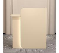 Reception Desk Negoziation Table Computer Cabinet con tabella di benvenuto per la gestione dei cavi e contatore di checkout per negozi, lobby, lounge BarsApricot, colore 60 x 45 cm