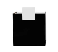 Reception in legno per salone centro estetico o parrucchiere MUDI nera