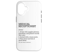 Receptionist medico Definizione di lavoro personalizzato divertente Custodia per iPhone 16