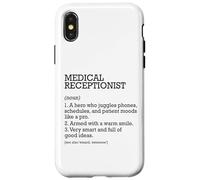 Receptionist medico Definizione di lavoro personalizzato divertente Custodia per iPhone X/XS