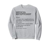 Receptionist medico Definizione di lavoro personalizzato divertente Felpa