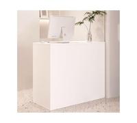 Receptionist - Scrivania con cassetto chiudibile a chiave, per negozi di abbigliamento, ristoranti e saloni di bellezza, elegante tavolo frontale