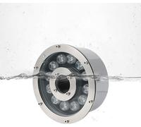 Recessed Submersible Pool Light Warm white 3W 6W 9W 12W 15W 18W 24W Underwater Pond Lights IP68 Waterproof Fountain Lamp for Indoor/Outdoor Aquarium Garden Wedding Party(18w,12v)