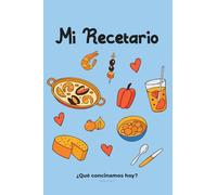 Recetario: Cuaderno de recetas personalizable.
