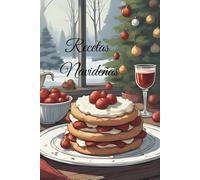 RECETAS DE NAVIDAD: Libro de cocina de líneas para conservar tus recetas.