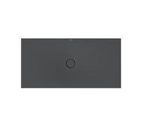 Piatto doccia a pavimento Bette con supporto vassoio minimo e Pro antiscivolo Pro 5803, 140x70 cm, Colorazione: corvo - 5803-400AE,T1