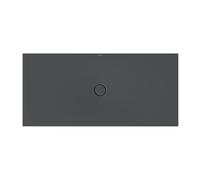 Piatto doccia Bette Floor con supporto piatto doccia minimo e piatto doccia antiscivolo Pro 5989, 170x80cm, Colorazione: corvo - 5989-400AE,T1