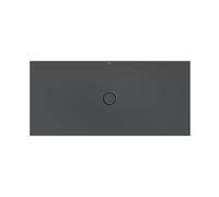 Bette Piatto doccia a pavimento con supporto piatto doccia minimo e smaltoPlus 5949, 160x75cm, Colorazione: corvo - 5949-400PLUS,T1