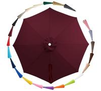 Rechange Telo per Ombrellone da Giardino 8 Stecche 200-350cm Protezione UVs