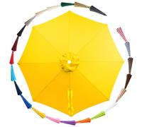 Rechange Telo per Ombrellone da Giardino 8 Stecche 200-350cm Protezione UVs