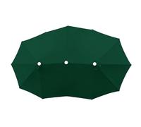 Rechange Telo Per Ombrellone Doppio 12 Stecche, Teli Di Ricambio Per Ombrellone Extra Large, Resistenza Alle Intemperie, Copertura In Tessuto Per Ombrelloni Da Giardino Patio Piscina(Dark-green)