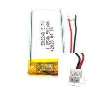 Rechargeable 3.7V 500Mah 502248 Polymer Ion Battery For GPS TABLET 2.0mm JST