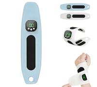 Rechargeable Adjustable Electric Wrist Massager,Ergonomic 360° Support Portable Cordless Hand Heating Pad with 9 Modes,Magnetic Detachable Wrist Massage Machine with 29 Intensity Levels (Blue)