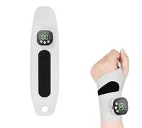 Rechargeable Adjustable Electric Wrist Massager, Portable Cordless Hand Heating Pad with 8 Modes, Massaggiatore Wireless per Tunnel Carpale, Gamer e Anziani, dal Dolore Portatile