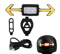 Rechargeable Bike Light Set - USB Rechargeable Bicycle Front & Rear Lights | Waterproof Cycling Safety Headlight & Taillight | 300mAh Battery with 4 Modes for Road Mountain Night Riding, Commuting